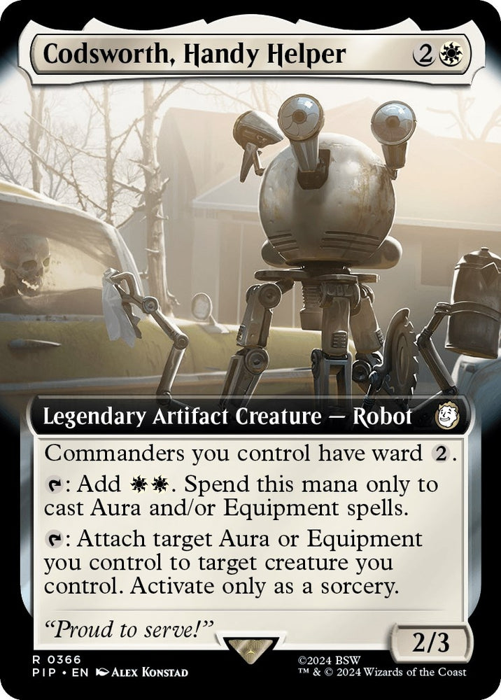 Image for Codsworth, Handy Helper (Extended Art) (366) [Universes Beyond: Fallout]