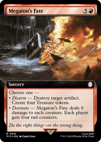 Image for Megaton's Fate (Extended Art) (Surge Foil) (916) [Universes Beyond: Fallout]