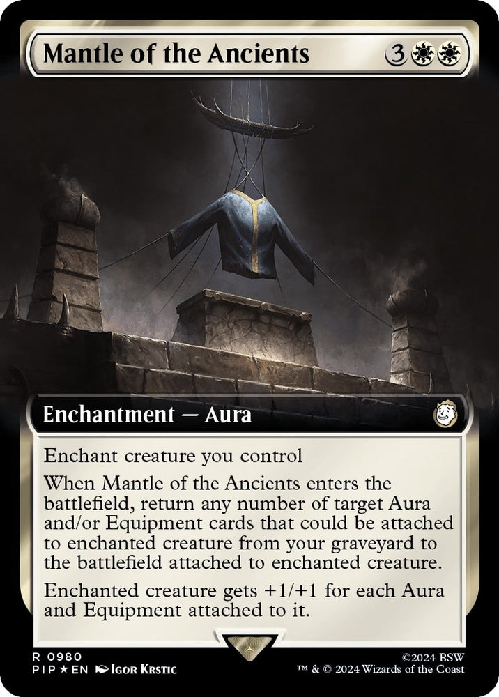 Image for Mantle of the Ancients (Extended Art) (Surge Foil) (980) [Universes Beyond: Fallout]