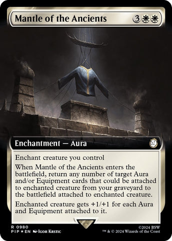 Image for Mantle of the Ancients (Extended Art) (Surge Foil) (980) [Universes Beyond: Fallout]