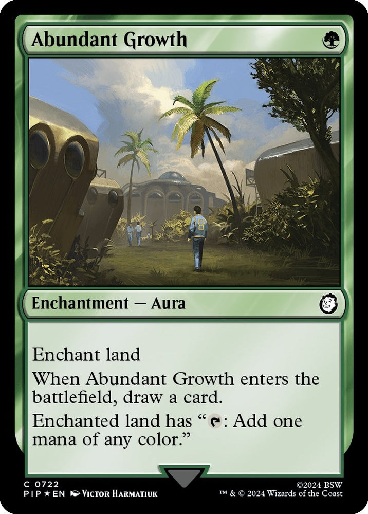 Image for Abundant Growth (Surge Foil) (722) [Universes Beyond: Fallout]