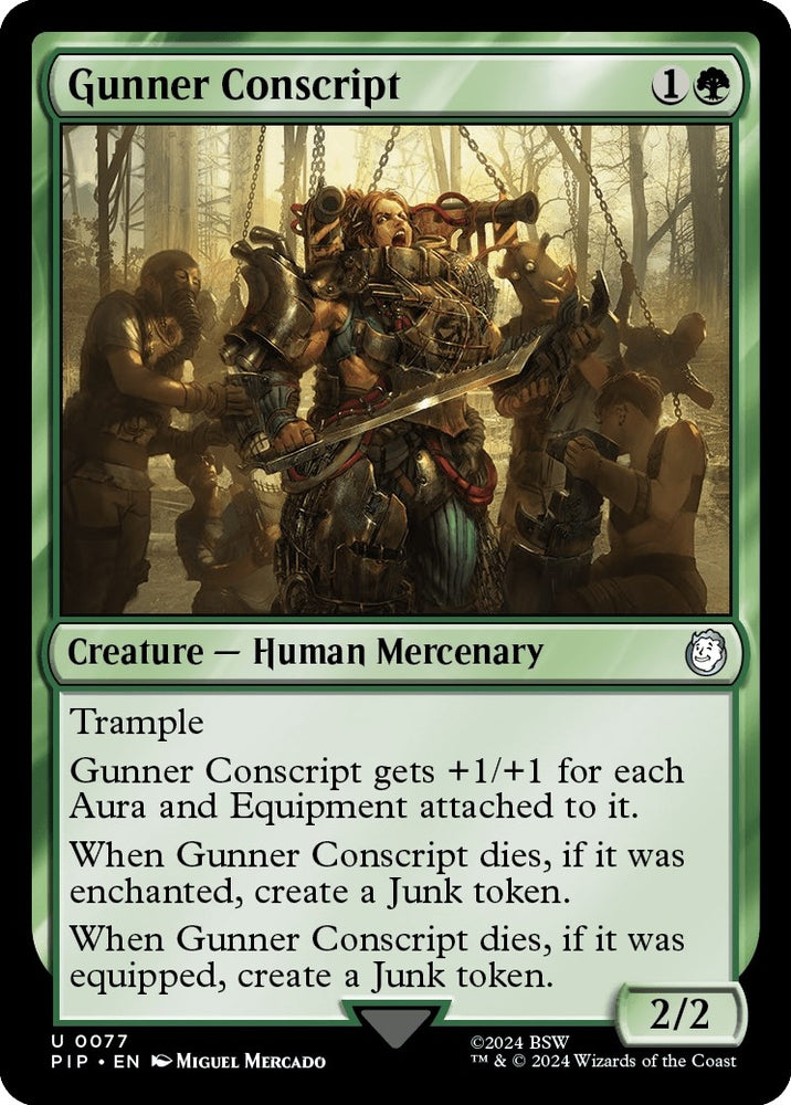 Image for Gunner Conscript (77) [Universes Beyond: Fallout]