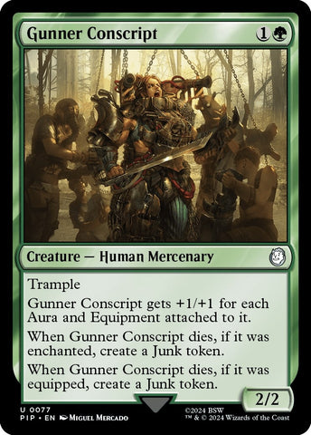 Image for Gunner Conscript (77) [Universes Beyond: Fallout]