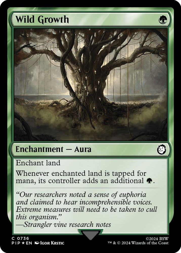 Image for Wild Growth (Surge Foil) (736) [Universes Beyond: Fallout]