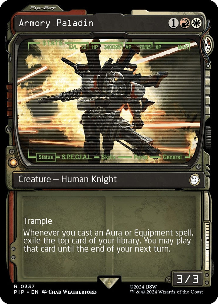 Image for Armory Paladin (Showcase) (337) [Universes Beyond: Fallout]