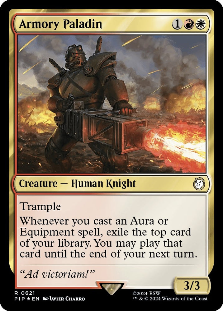Image for Armory Paladin (Surge Foil) (621) [Universes Beyond: Fallout]