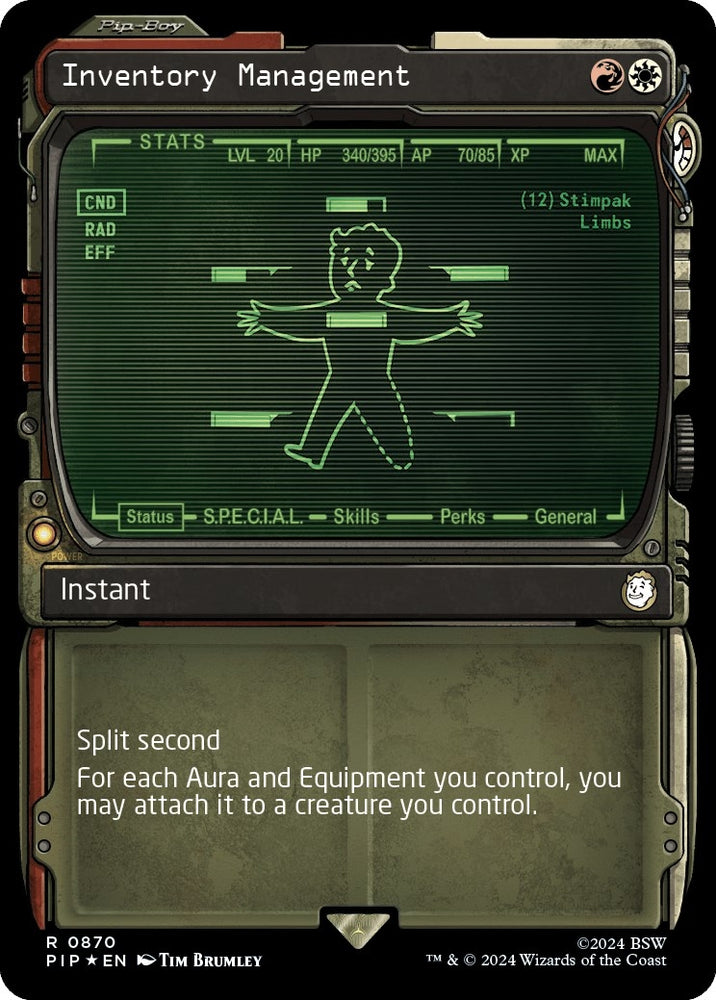 Image for Inventory Management (Showcase) (Surge Foil) (870) [Universes Beyond: Fallout]