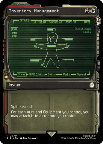 Image for Inventory Management (Showcase) (Surge Foil) (870) [Universes Beyond: Fallout]