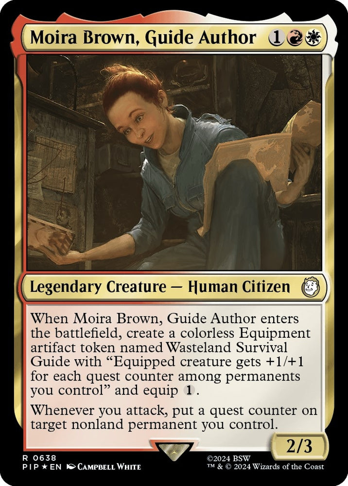 Image for Moira Brown, Guide Author (Surge Foil) (638) [Universes Beyond: Fallout]
