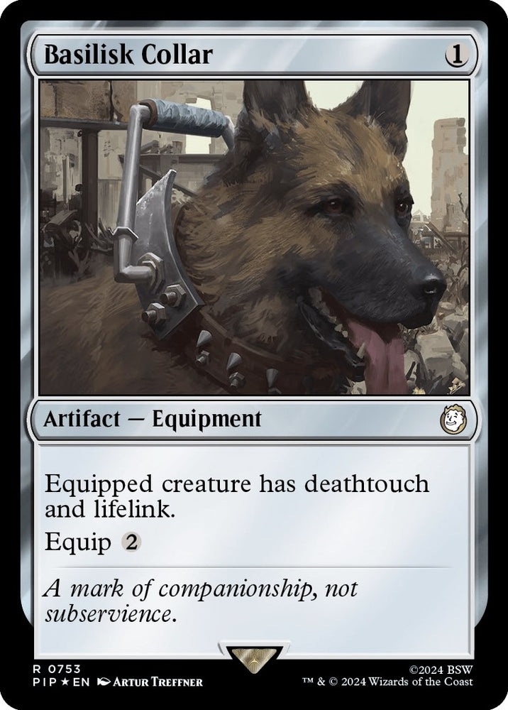 Image for Basilisk Collar (Surge Foil) (753) [Universes Beyond: Fallout]