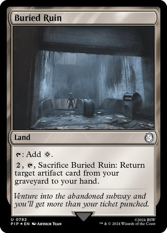 Image for Buried Ruin (Surge Foil) (782) [Universes Beyond: Fallout]