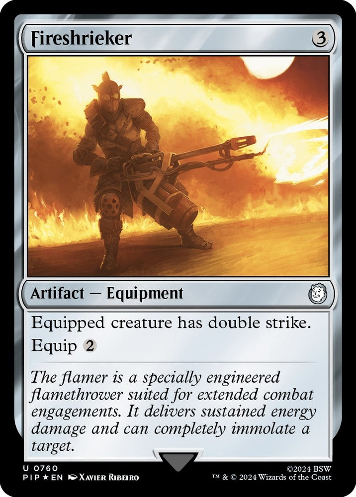 Image for Fireshrieker (Surge Foil) (760) [Universes Beyond: Fallout]