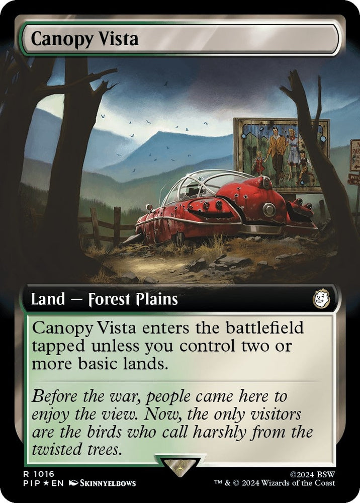 Image for Canopy Vista (Extended Art) (Surge Foil) (1016) [Universes Beyond: Fallout]