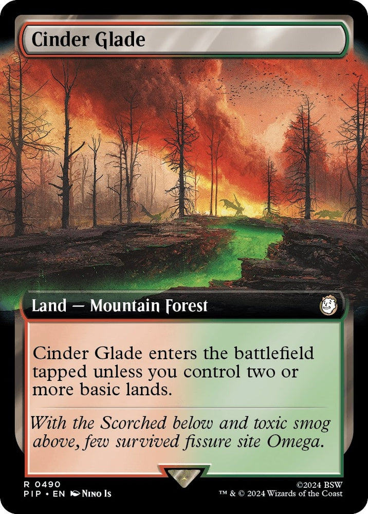 Image for Cinder Glade (Extended Art) (490) [Universes Beyond: Fallout]