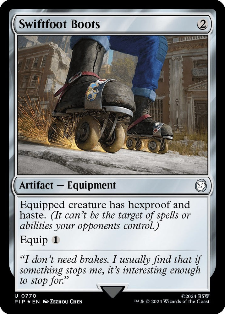Image for Swiftfoot Boots (Surge Foil) (770) [Universes Beyond: Fallout]