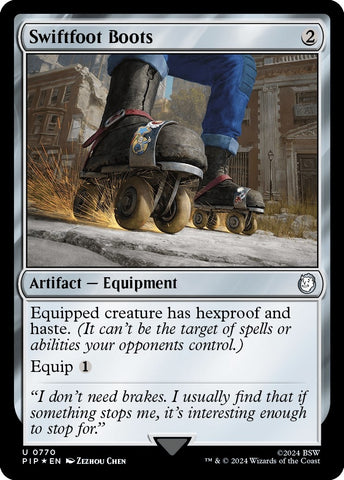 Image for Swiftfoot Boots (Surge Foil) (770) [Universes Beyond: Fallout]