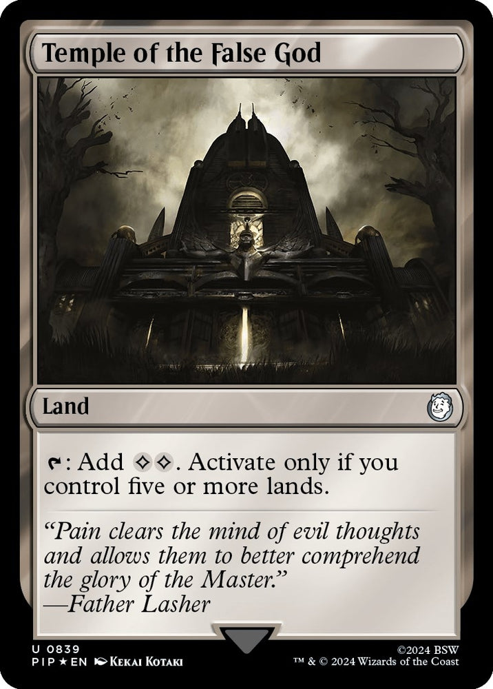 Image for Temple of the False God (Surge Foil) (839) [Universes Beyond: Fallout]