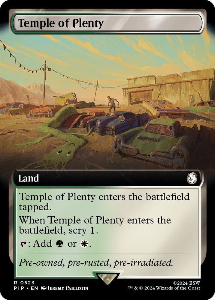 Image for Temple of Plenty (Extended Art) (523) [Universes Beyond: Fallout]