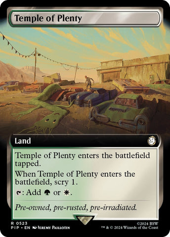 Image for Temple of Plenty (Extended Art) (523) [Universes Beyond: Fallout]