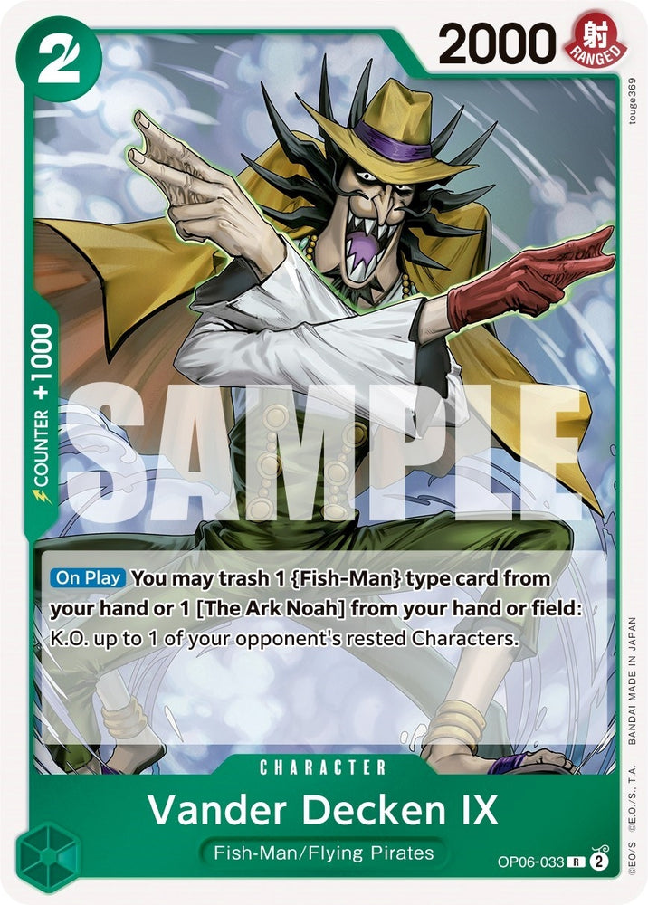 Image for Vander Decken IX (OP06-033) (OP06) - One Piece Card Game