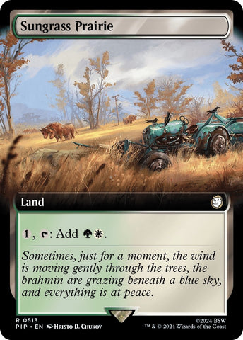Image for Sungrass Prairie (Extended Art) (513) [Universes Beyond: Fallout]