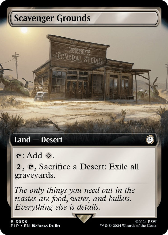 Image for Scavenger Grounds (Extended Art) (506) [Universes Beyond: Fallout]