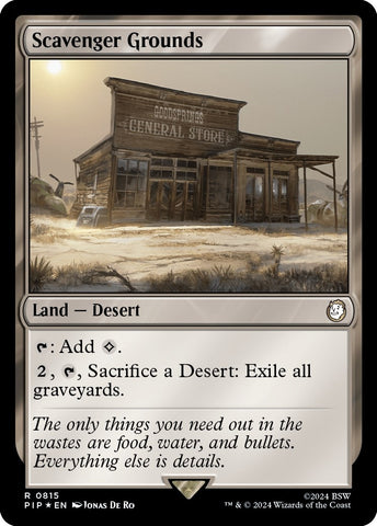 Image for Scavenger Grounds (Surge Foil) (815) [Universes Beyond: Fallout]