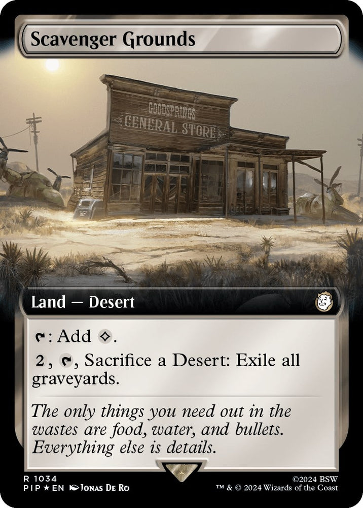 Image for Scavenger Grounds (Extended Art) (Surge Foil) (1034) [Universes Beyond: Fallout]