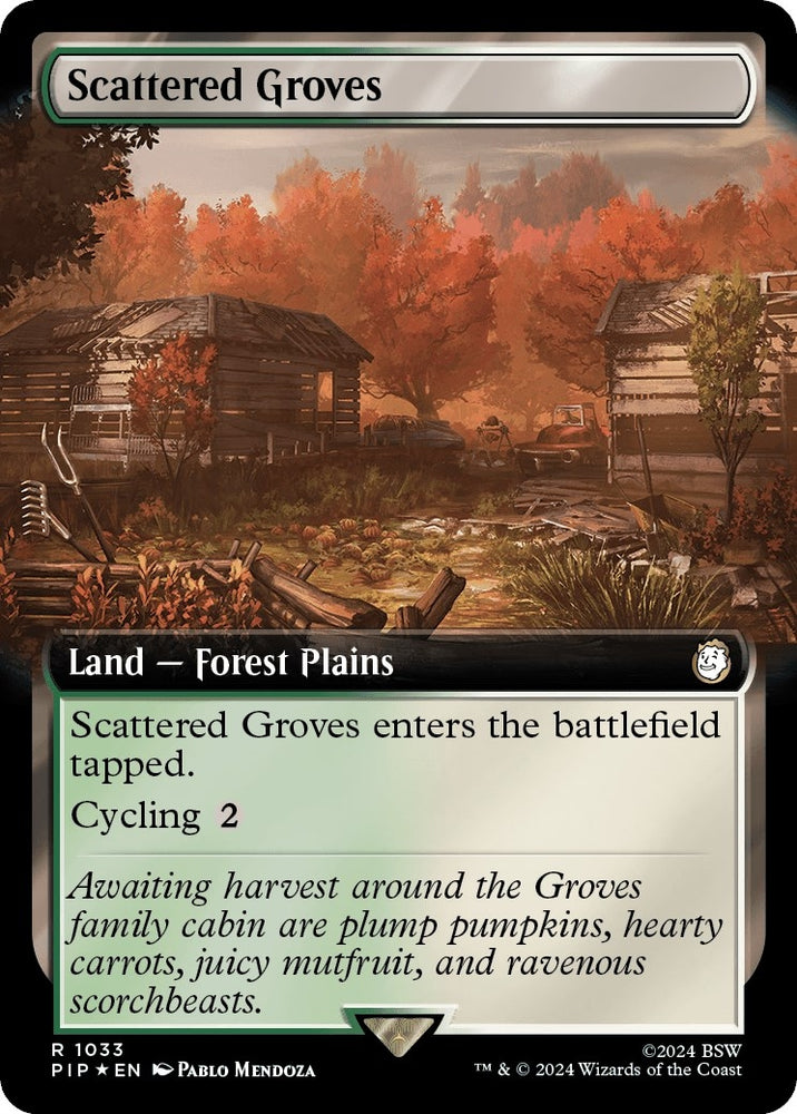 Image for Scattered Groves (Extended Art) (Surge Foil) (1033) [Universes Beyond: Fallout]