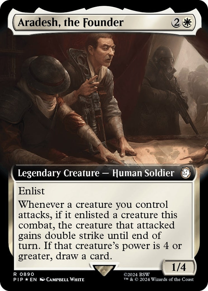 Image for Aradesh, the Founder (Extended Art) (Surge Foil) (890) [Universes Beyond: Fallout]