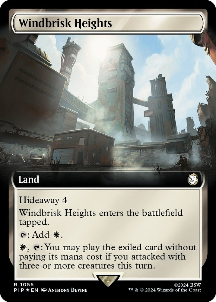 Image for Windbrisk Heights (Extended Art) (Surge Foil) (1055) [Universes Beyond: Fallout]
