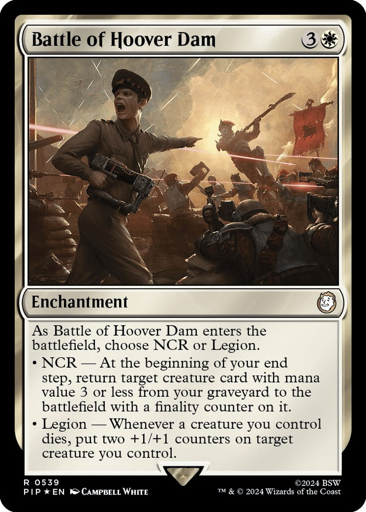 Image for Battle of Hoover Dam (Surge Foil) (539) [Universes Beyond: Fallout]
