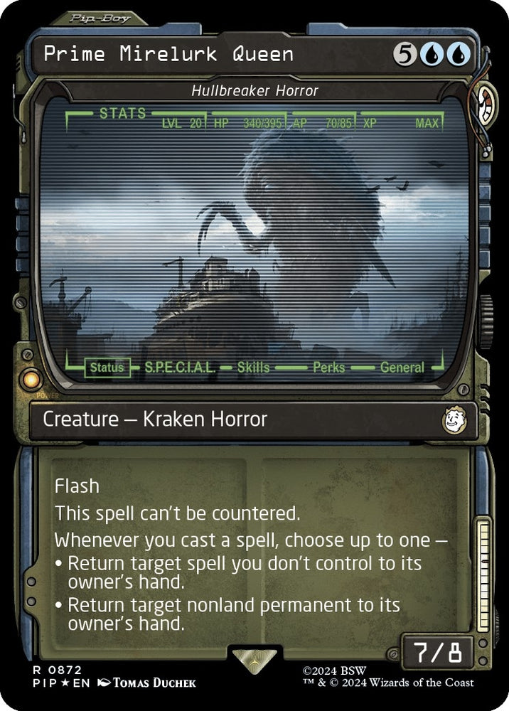Image for Prime Mirelurk Queen - Hullbreaker Horror (Showcase) (Surge Foil) (872) [Universes Beyond: Fallout]
