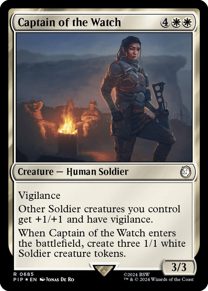 Image for Captain of the Watch (Surge Foil) (685) [Universes Beyond: Fallout]
