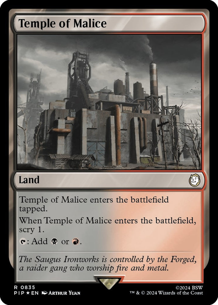 Image for Temple of Malice (Surge Foil) (835) [Universes Beyond: Fallout]