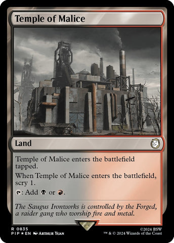 Image for Temple of Malice (Surge Foil) (835) [Universes Beyond: Fallout]