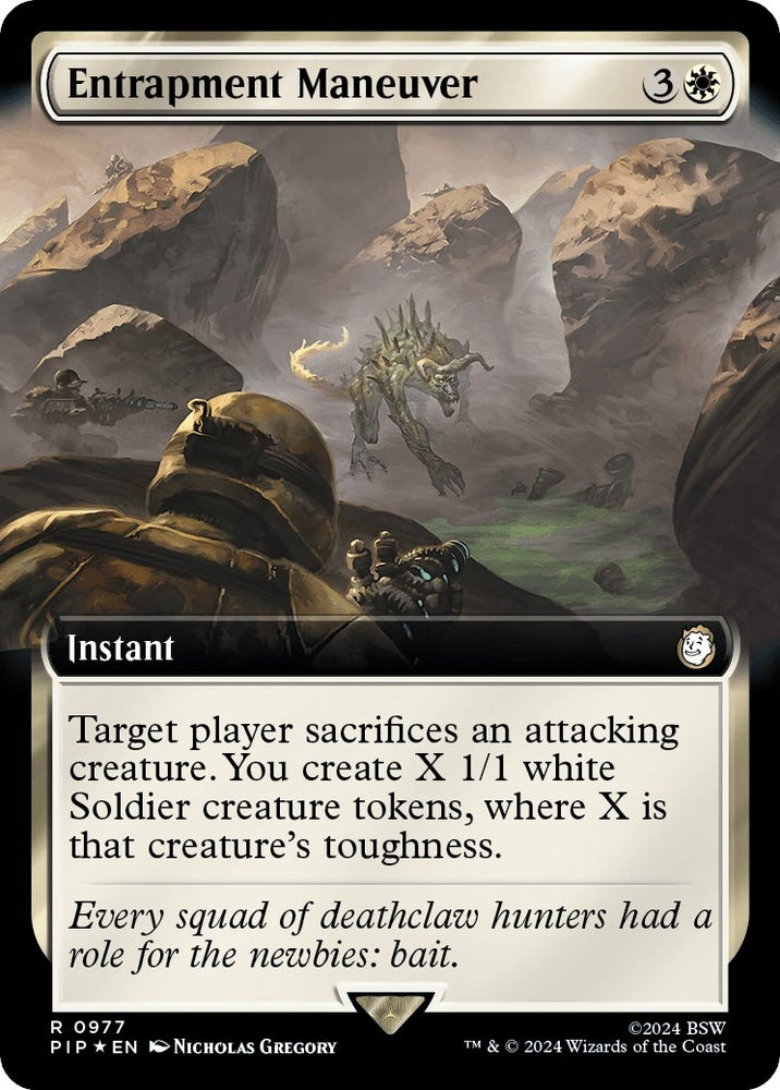 Image for Entrapment Maneuver (Extended Art) (Surge Foil) (977) [Universes Beyond: Fallout]