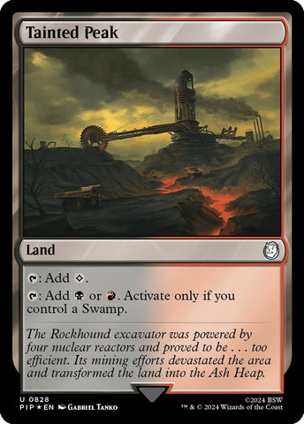Image for Tainted Peak (Surge Foil) (828) [Universes Beyond: Fallout]