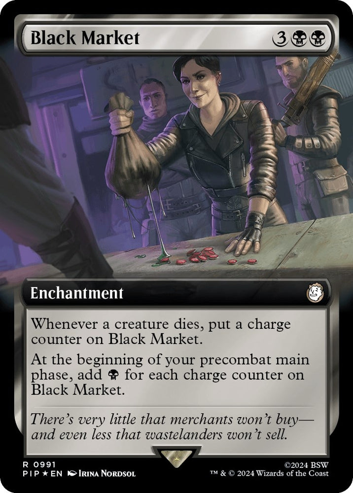 Image for Black Market (Extended Art) (Surge Foil) (991) [Universes Beyond: Fallout]