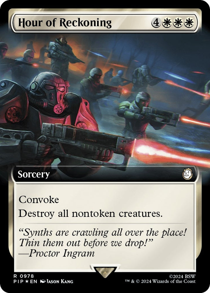 Image for Hour of Reckoning (Extended Art) (Surge Foil) (978) [Universes Beyond: Fallout]