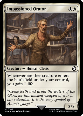 Image for Impassioned Orator (162) [Universes Beyond: Fallout]