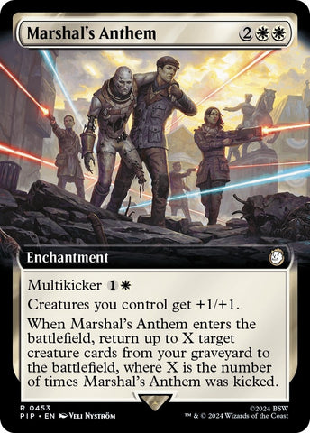 Image for Marshal's Anthem (Extended Art) (453) [Universes Beyond: Fallout]