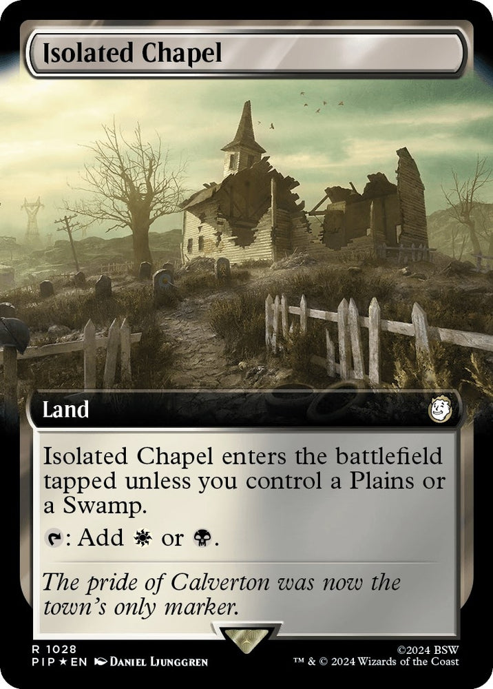 Image for Isolated Chapel (Extended Art) (Surge Foil) (1028) [Universes Beyond: Fallout]