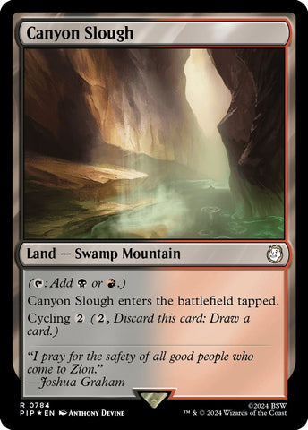 Image for Canyon Slough (Surge Foil) (784) [Universes Beyond: Fallout]
