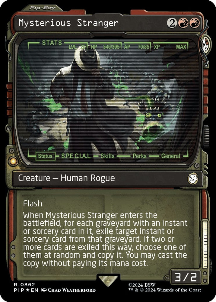 Image for Mysterious Stranger (Showcase) (Surge Foil) (862) [Universes Beyond: Fallout]