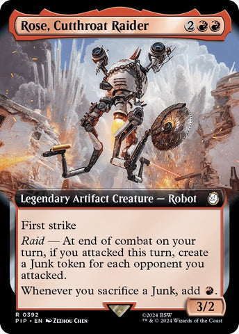 Image for Rose, Cutthroat Raider (Extended Art) (392) [Universes Beyond: Fallout]