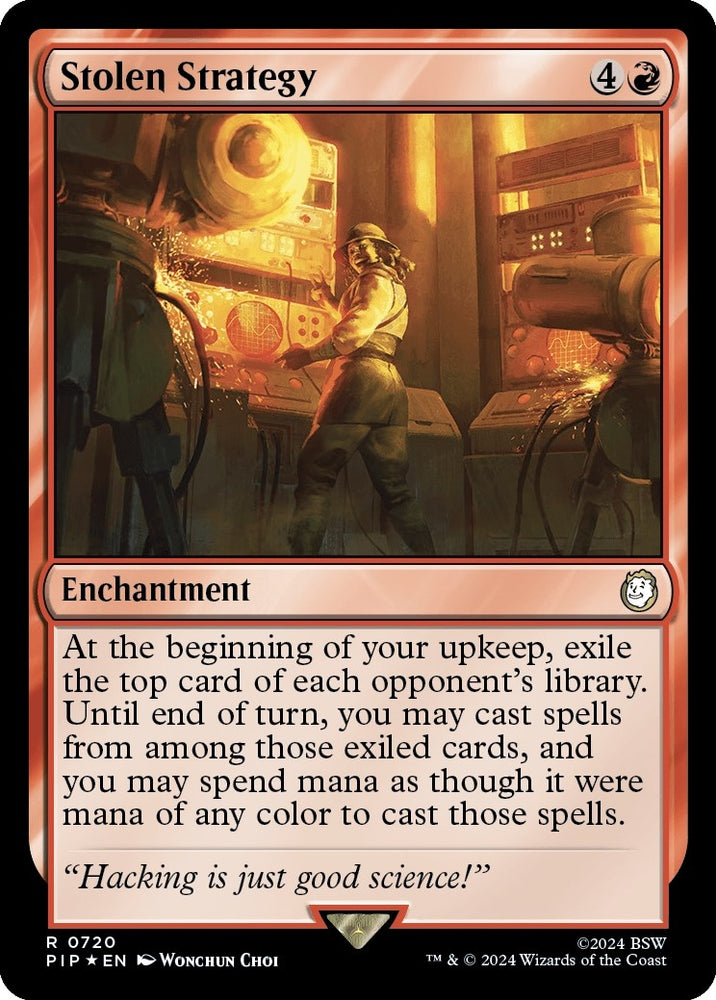 Image for Stolen Strategy (Surge Foil) (720) [Universes Beyond: Fallout]