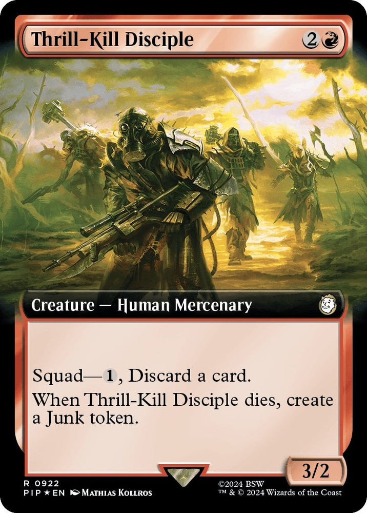 Image for Thrill-Kill Disciple (Extended Art) (Surge Foil) (922) [Universes Beyond: Fallout]