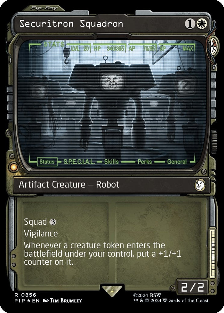 Image for Securitron Squadron (Showcase) (Surge Foil) (856) [Universes Beyond: Fallout]