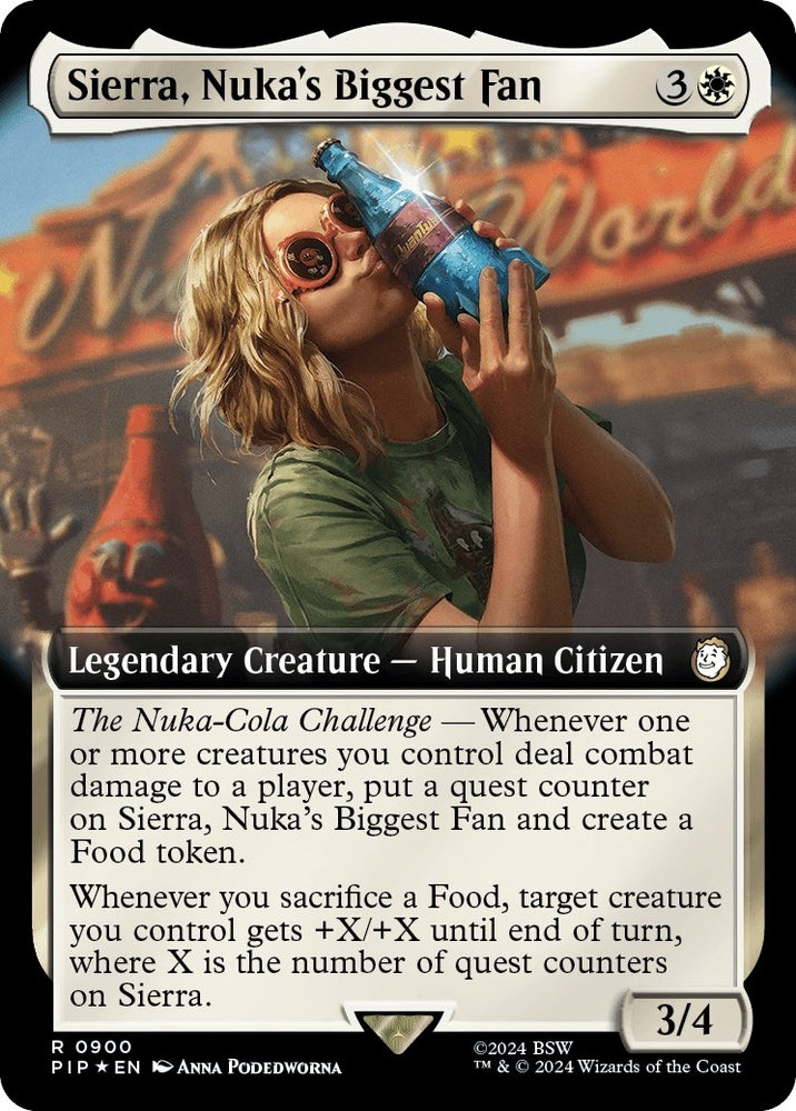 Image for Sierra, Nuka's Biggest Fan (Extended Art) (Surge Foil) (900) [Universes Beyond: Fallout]